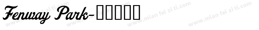 Fenway Park字体转换